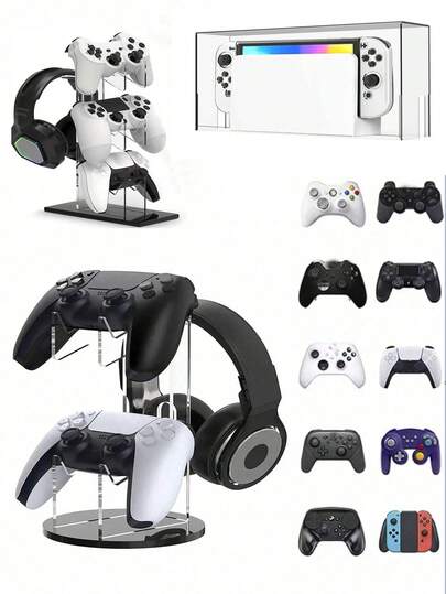 1pc Universal Acrylic Detachable Hanging Rack, Transparent Display Stand For Phones/Birthday Gifts/Switch Controllers/Electronics/Consoles