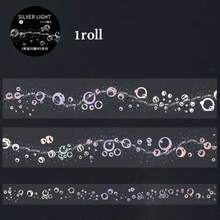 1roll/8rolls Dreamy Starry Sky Washi Tape, Glitter Star Decorative Tape, Scrapbooking Supplies, Planner Stickers, 78.74 Inches (200cm) Starry Shining Series Tape, Cutting Decorative Notebook, Scrapbook, Handmade Diary, DIY, PET Tape, Office & School Supplies - Whispers Of the Stars - View 12