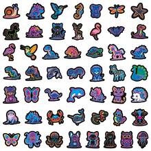 50 Pcs Animals Stickers Deluxe Collection | High-Aesthetic Stickers | Multi-Scene Adhesive: Compatible With Computers, Laptop, Tablet, Skateboards, Luggage, Guitars, Helmets, Insulated Cups, Journal Collage, Gift Wrapping Stickers, Art & Crafts - Multicolor - View 10