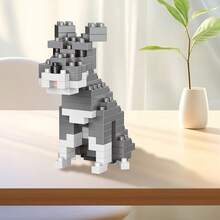 Cute Dog Sausage Dog Schnauzer Building Block Model, 3D Assembly Toy To Exercise Hands-On Ability And Willpower, Birthday Christmas Gift - Multicolor - View 7