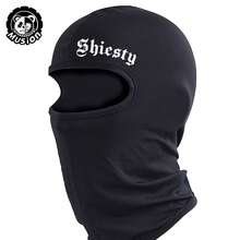 Shiesty Balaclava Face Mask, Rap Style Summer Cool Neck Gaiter, Unisex Motorcycle Ski Scarf Protective Gear - White - View 5