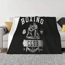 Ao Thun Boxing Cau Lac Boquyen Anh Chien Dau Quyen Anh Tap Gym Thai Tiem Kich Nam S3Xl Baseball Brand Cotton Throw Blanket - trắng - Xem 1