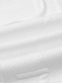 Men's Jacquard Knit Polo Shirt, Fashionable For Daily Commute, Summer - White - View 4