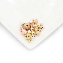 30/50/100/200/300颗水镀圆形切割珠子，钻孔刻面珠子，手工DIY首饰制作材料，手工串珠，赤铁矿，项链散珠 - diy - 查看 6