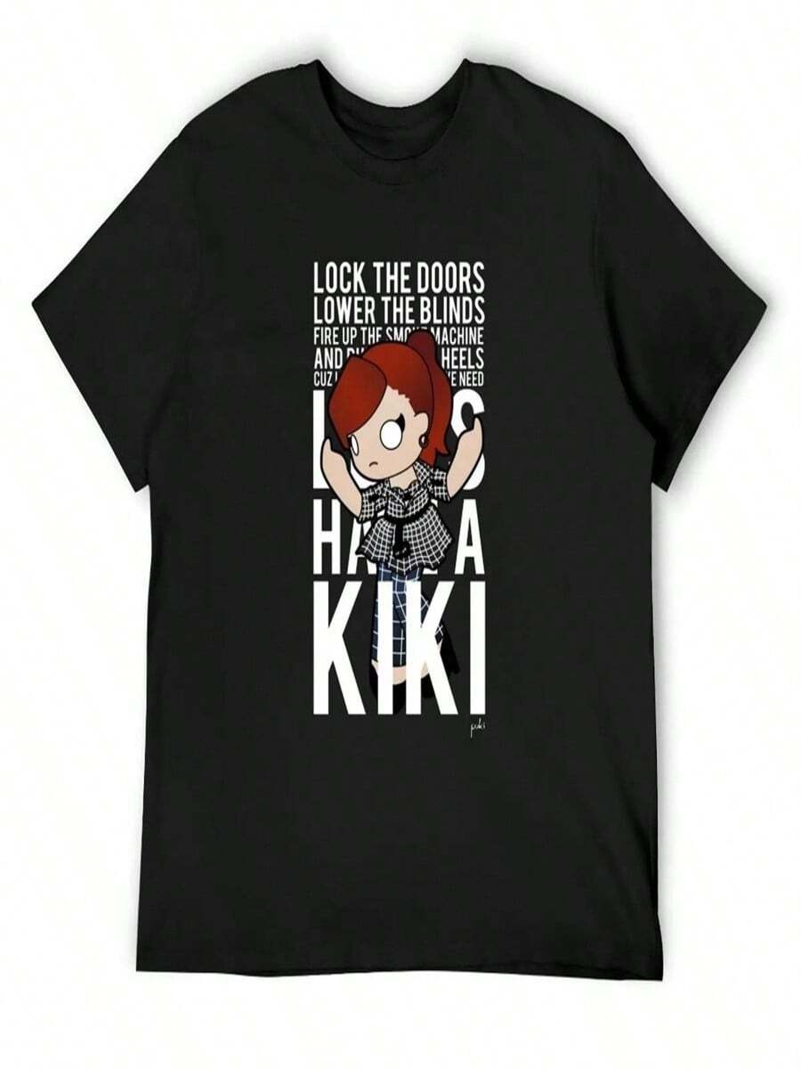 Anthem For A KIKI T-Shirt Plus Size Tops Quick-Drying Customizeds Sweat Mens Clothing - Đen (Đen 4) - Xem 1