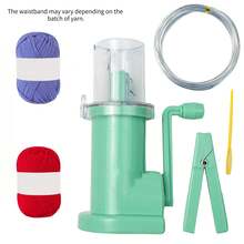 1件装创意编织机便携式手工手链编织工具，装饰编织线轴编织装置，圣诞节DIY礼物，可用于制作帽子、手套、围巾 - 彩色 - 查看 20