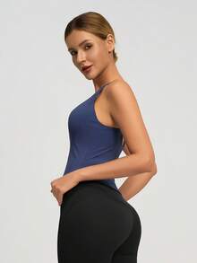 NcmRyu 1件装 女士时尚弹力可调节交叉绑带露背运动背心