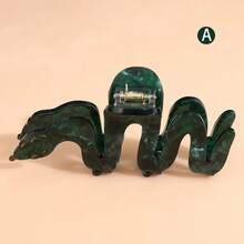 Pinza para el pelo divertida y divertida, pinza para el pelo de vinagre personalizada, clip duradero antideslizante, serpiente verde creativa, rosa, 1. UJPR - H1348 - Ver 4