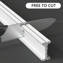 1 Set - Riel flexible y doblable para cortinas de techo, riel de instalación de 2 m/3 m/4 m/5 m con sistema de riel para cortinas, divisor de habitación, barra de cortina, riel de cortina para techo de caravana, color blanco - Blanco - Ver 5
