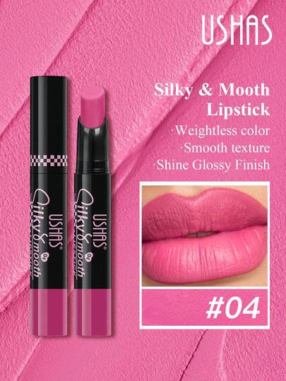  USHAS ลิปสติกดินสอเนื้อแมท, มี 8 สีให้เลือก, กันน้ำและไม่ติดทน, ทาได้อย่างเรียบเนียน, ให้ลุคแมท, สีติดทนนาน, สีแดง, ชมพู, โทนสีนู้ด, เหมาะสำหรับทุกสีผิว