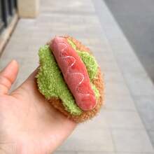 可爱卡通汉堡、三明治和樱桃蛋糕吊坠，趣味美食主题钥匙扣和包包挂饰，创意小礼物，日常搭配，完美礼物，生日礼物，理想礼物，惊喜礼物，节日礼物，季节礼物 - 彩色 - 查看 7