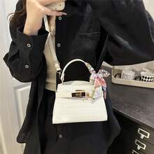 优雅简约风格女士手提包 - 2026 春季新款时尚包 - 白色 - 查看 8