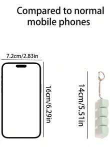 1 Creative Stress Relieving Mechanical Keychain, Keyboard Keychain Stress Relieving Finger Button Adult Gift Release Stress, Car Keychain, Finger Pressing Keychain, Calming Keychain, Focused Relaxation Unlock Keychain Birthday Gift Party Gift Festival Gift - Multicolor - View 3