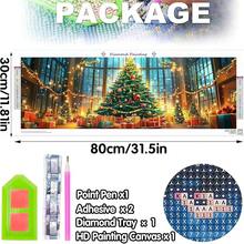Bimkole Large Diamond Art Kits For Adults Christmas Tree, Full Drill 5D DIY Rhinestone Embroidery Set Paint With Diamonds Art By NFUmberss Kits Cross Stitch Home Wall Craft Decoration 31.5x11.81 Inch - 大型聖誕樹 - 查看 3