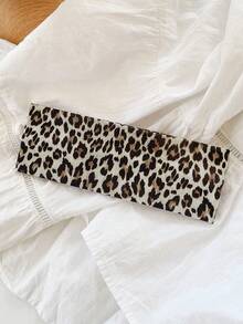1pc Chic Leopard Print Headband, Elastic Fashion Retro Straight Fabric Sports Yoga Sweatband, New Leopard Print Headband, Street Fashion Hair Accessory Animal Hair Bands Casual Head Wrap Women Hair Accessories Summer Outfits,Festival,Party - Multicolor - View 14