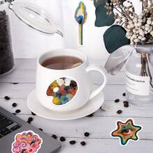 Bộ 50 miếng dán hoạt hình dễ thương, phong cách retro, họa tiết màu nước, thời trang, chống thấm nước, bền chắc, thích hợp dán lên bình nước, ván trượt, hành lý, laptop, xe hơi, và các vật dụng trang trí tiệc theo chủ đề. - P - Xem 3