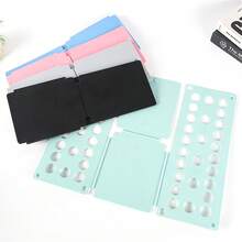 A Creative And Durable Lazy Folding Board For Clothes, Featuring An Easy Flip Design For Efficient Storage. This Durable Folding Board Simplifies The Process Of Folding Clothes, Making It More Convenient And Stylish. It Saves Space With A Hanger For - Multicolor - View 4