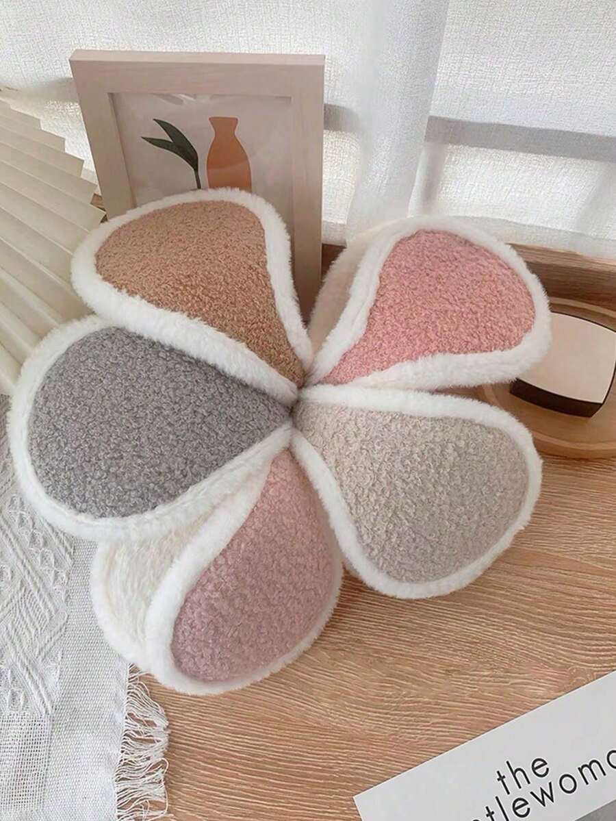 1pc Women's New Warm Thick Anti-Freeze Ear Muffs, Cute Plush Ear Warmers, Ear Covers For Riding, Polyester Fiber, Suitable For Winter