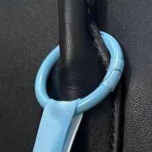 23毫米多色金属珐琅圆形弹簧扣开口吊坠，适用于钥匙链、手机挂绳、耳机盒及其他配件 - 彩色 - 查看 11