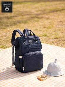 1个LEQUEEN牛津布妈妈包，新款时尚大容量孕妇包，手提/双肩包两用，旅行收纳包，轻便多功能孕妇尿布包 - 彩色 - 查看 6