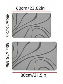 1 pièce de tapis de sol en terre de diatomées de couleur unie, séchage rapide et absorbant. Tapis de sol antidérapant pour salle de bain, tapis de pied absorbant et antidérapant pour salle de bain - Multicolore - Voir 5