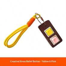 新款创意木质钥匙扣减压玩具，挤压解压神器，节日、生日、小礼物佳选 - 彩色 - 查看 6