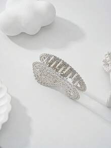 2pcs Women's Hair Accessories, Zinc Alloy Made Teardrop Shaped With Floral Pattern, Minimalist Yet Elegant, Suitable For Outings, Work Attire, Fashionable Elegant Hair Claws Fashion Claw Clip Causal Hair Clips - Multicolor - View 5