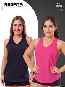 Women's Tank Top, Gym Blouse, Fitness Fashion, Walking Clothes, Yoga - 白色 - 查看 5