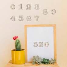 0.6 Inch 100 PCS Natural Wooden Numbers, 0-9 Unfinished Unpainted Calendar Numbers For DIY Crafts Sorting Grid Organizer Scrapbooking Home Decorations, 15mm - / - View 6