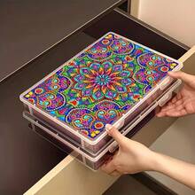 1PC Diamond Painting Storage Box, Fun Pattern - Open Lid Design, Suitable For Diamond Art, Crafts, Home, Office - Perfect Gift For Pet Lovers, DIY Enthusiasts, Birthday, Anniversary - Decorative And Practical Storage Box With Secure Closing System - Multicolor - View 22