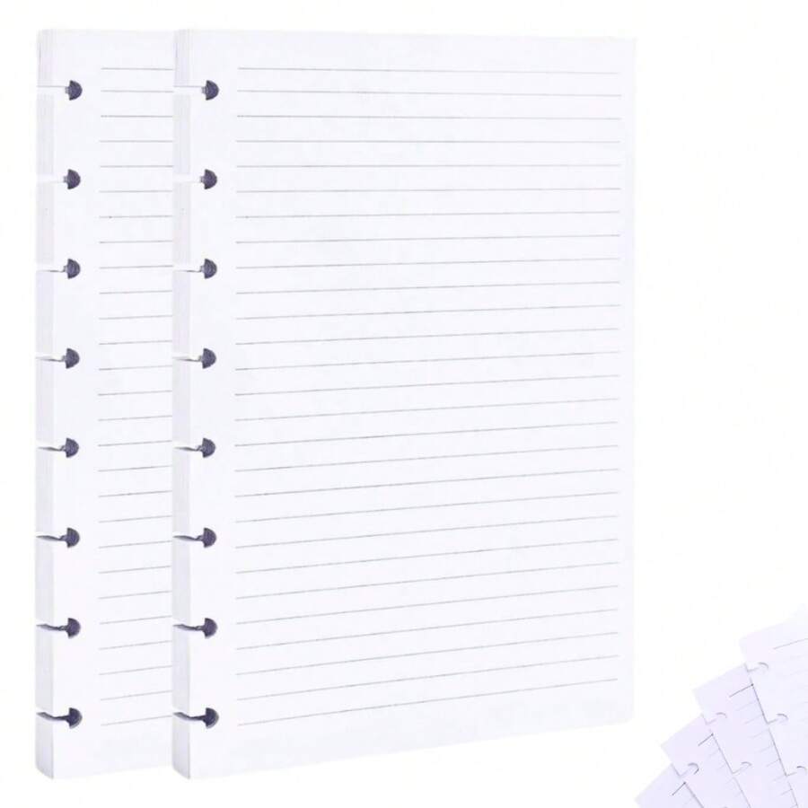 Smart Notebook A4 Black Planner Diary Detachable Refill Removable Discs Study Cover - White Refill - 80 Sheets - View 1