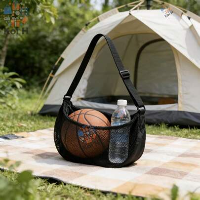 大容量单肩斜挎包，篮球包，运动训练球收纳包，排球网包，健身包