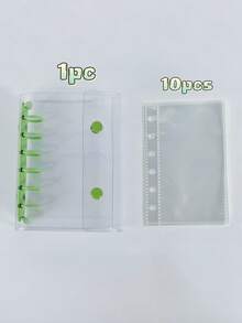 A7 Transparent Portable File Folder With Double Buckle Design, Can Store Beautiful Photos. It Can Be Used As An Album, Saving Costs On Stationery, Notebooks, Sticker Books, Office Supplies, School Supplies - Multicolor - View 17