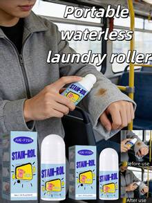 1pc (50ml) / 2pcs Portable Stain Remover Roll-On, Quick Cleaning Liquid, Fabric Cleaner Tool