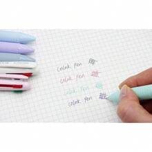 COLNK Multicolor Ballpoint Pen 0.5, 4-In-1 Colored Pens Fine Point,Ballpoint Gift Pens For Planner Journaling,Assorted Ink, 6-Count - Nhiều màu - Xem 8