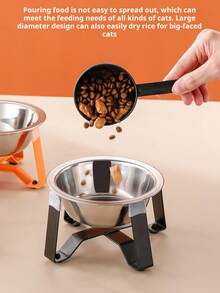 1个高脚不锈钢宠物碗，猫碗，水碗和食碗，防震可拆卸猫碗，高脚颈部保护，适合幼犬、犬、猫等小型宠物饮水和进食，多种颜色可选。 - 500ml - 查看 5