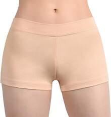Cut Low Rise Booty Shorts - Spandex Active Dance Yoga Workout Fitness Shorts WomenA Valentine's Day KV0K - Nude - 查看 7