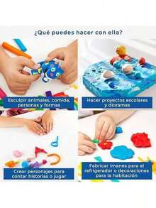 EstiloEstiloLUX Foamy Moldeable – Pack De 5 Colores (5 Masitas Por Color, Total 25 Masitas) – Pasta Para Manualidades, No TóXica, Secado Al Aire, Ideal Para NiñOs Y Proyectos CreativosVersióN MejoradaVersióN Mejorada - 1 - Ver 7