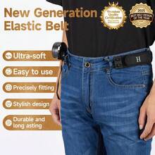 HAILTH Tactical Metal Hook Elastic Belt (Unisex) - Patented No - Buckle Invisible Design |   Soft Adjustable Side TikTokShopBlackFriday - Xanh dương (2 lựa chọn) - Xem 4