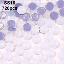 SS6 2mm-SS12 3mm，1440颗/包；SS16 4mm，720颗/包；SS20 4.8mm，360颗/包；SS30 6.4mm，288颗/包；圆形平底玻璃水晶水钻，多色水晶宝石，DMC热熔珠，适用于DIY美甲、服装、包包、鞋子、工艺品、闪亮美甲贴纸装饰 - 彩色 - 查看 29