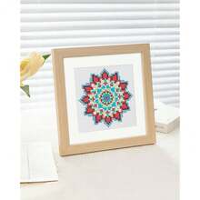 PeakLuv 12pcs Mandala Small Diamond Art Kits Small Diamond Painting Kits, Flowers Mini Diamond Art Kits For Beginners, Square Drill Mini Gem Painting 1-Hour Painting For Home Desktop Decor, 6X6in - 曼陀羅 - 查看 6