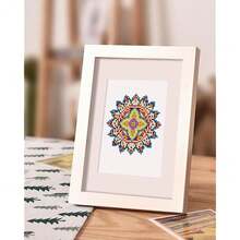 PeakLuv Mandala Small Diamond Painting Kits, 12 Pcs Mini Diamond Art Kits For Adults Beginners, 5D DIY Square Drill Diamond Dots, Quickly Finishable Flowers Gem Art For Home Wall Desktop Decor, 6X7in - MT034 - 查看 9