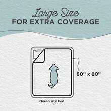 Best Friends By Sheri Calming Shag Cat And Dog Blanket With Non-Skid, Water Resistant Base, Machine Washable, Frost Gray, 60" X 80" - ColorC - 查看 4