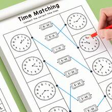 Bộ 1 sách bài tập nhận thức thời gian và toán học cho trẻ em + mô hình dán đồng hồ để dạy học, phù hợp cho giáo viên tiểu học. Mô hình dán đồng hồ kết hợp lý thuyết và thực hành, bao gồm đọc giờ và chuyển đổi đơn vị, giúp nâng cao hiệu quả giảng dạy. Phù hợp cho giáo dục cha mẹ - con cái, dùng được cho cả nam và nữ. Danh mục: Văn phòng phẩm, Đồ dùng học tập, Đồ chơi, Sản phẩm dành cho trẻ em - Nhiều màu - Xem 6