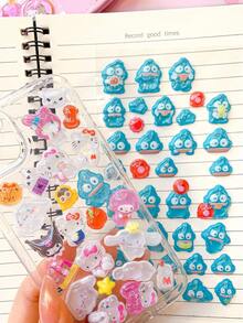 PET Transparent Stickers DIY Handbook, Phone Case Stickers, Toys - Multicolor - View 1