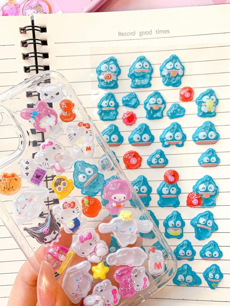PET Transparent Stickers DIY Handbook, Phone Case Stickers, Toys - Multicolor - View 1