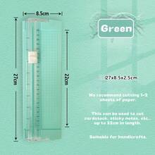 Máy cắt giấy A4 nhỏ gọn hai chiều, máy cắt ảnh, dao thủ công làm album ảnh, máy cắt bìa cứng, máy cắt giấy mini đa chức năng cầm tay. - Nhiều màu - Xem 8