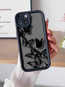 Butterfly Pattern Minimalist Shockproof Phone Case, Compatible With IPhone 16/11/12/13/14/15/15 Pro/15 Plus/15 Pro Max/7 Plus/8 Plus/X/Xs Max/Xr/11 Pro/12 Pro/13 Pro/14 Pro/12 Mini/13 Mini/11 Pro Max/12 Pro Max/13 Pro Max/14 Pro Max/14 Plus/6/6s/6 Plus/7/8/16 Pro/16 Plus/16 Pro Max/SE, And Galaxy A54/A14/A12/A13/A15/A32/A33/A24/A52S/S20/S21/S22/S23/S24/S23 Plus/S24 Ultra/S25/A15/A33/A23. Waterproof And Shockproof. Scratch-Resistant. - Multicolor - View 3