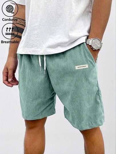 Short en velours côtelé d'été pour hommes, tissu fin et respirant, mode et adapté pour un port quotidien, short pour homme, style rétro streetwear