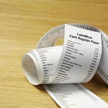 2 1/4英寸 x 50英尺 热敏收据纸卷，55克/平方米 - 兼容所有POS系统、收银机，57x40毫米收据纸卷